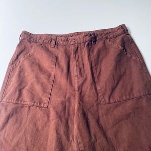 LACA USA Anthropologie Cotton Brown Pants XL